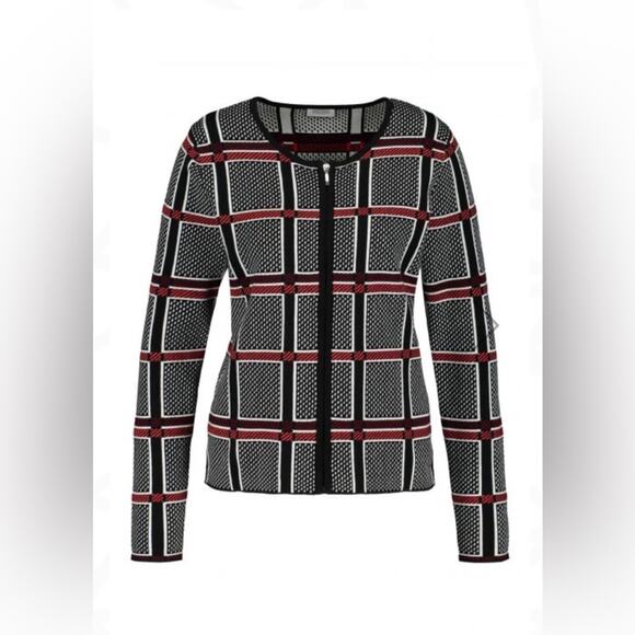 Gerry Weber CorpCore Collection Sweater in size 38. Classic Red, Black & White. - Picture 1 of 4